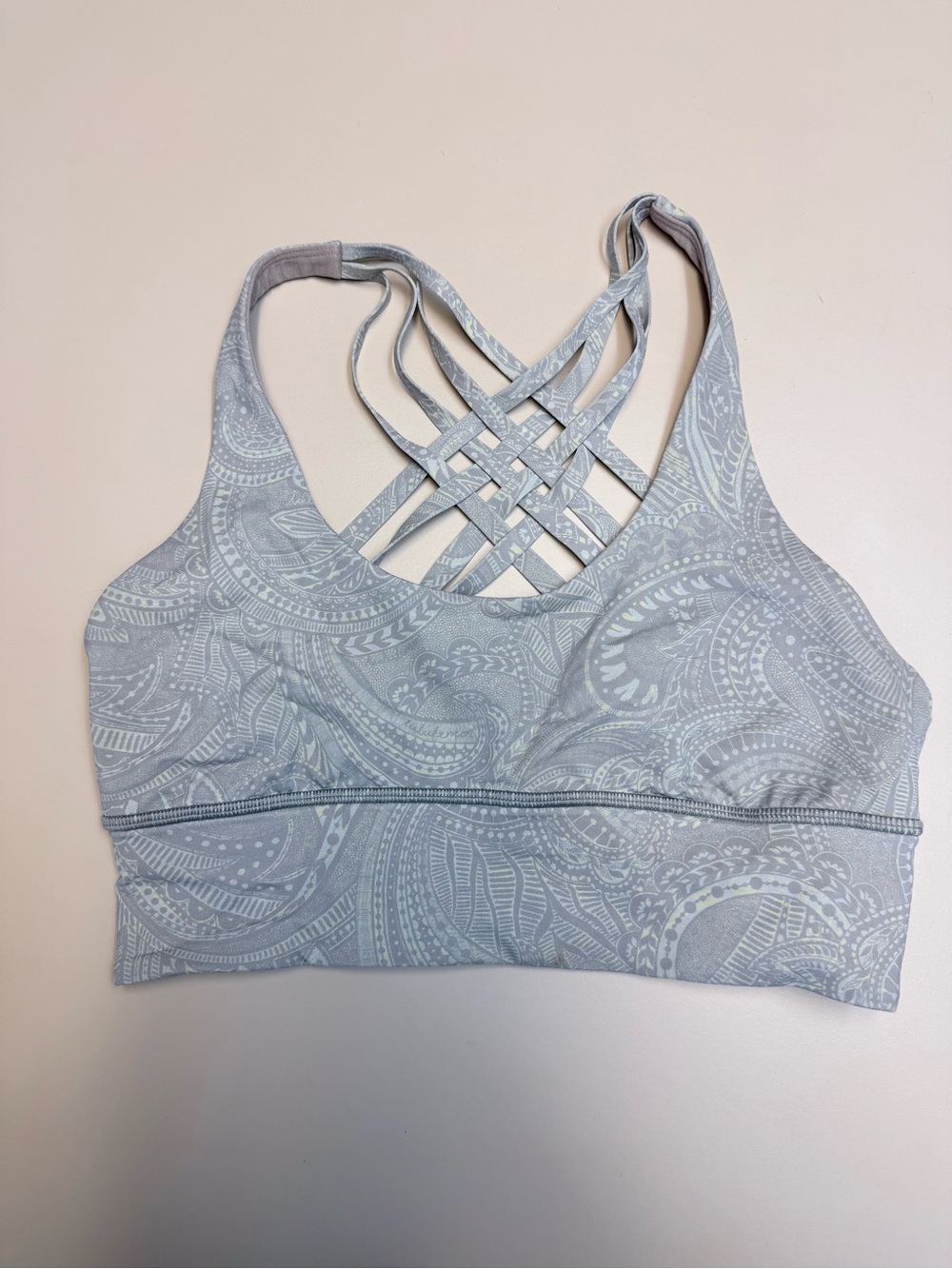 lululemon athletica Free To Be Moved Strappy Yoga Sports Bra - Sz 8 - Picture 2 of 6